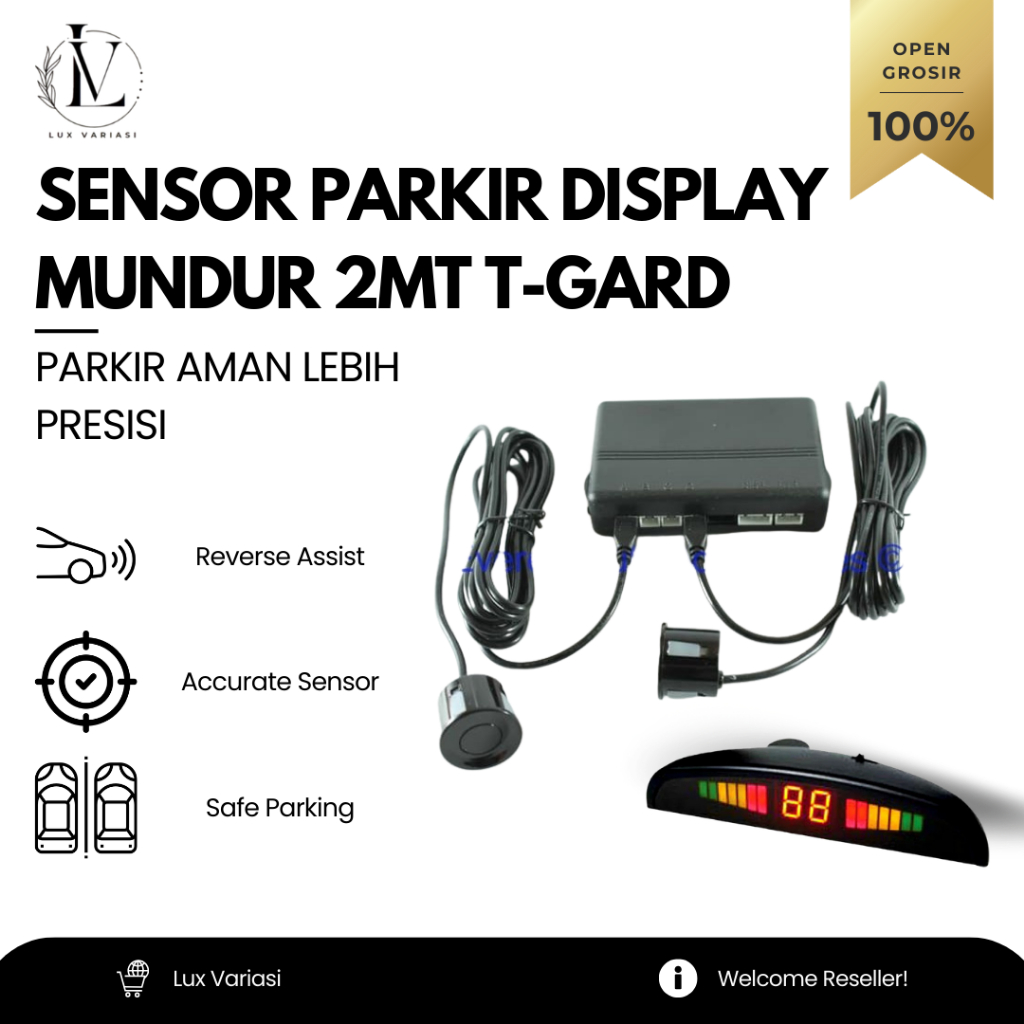 Jual T.Gard Parking Sensor Mundur Display Reverse 2 Titik (Sensor ...