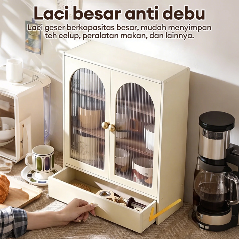 Jual Sunshine Bambu Lemari Dapur Rak Penyimpanan Meja Bumbu