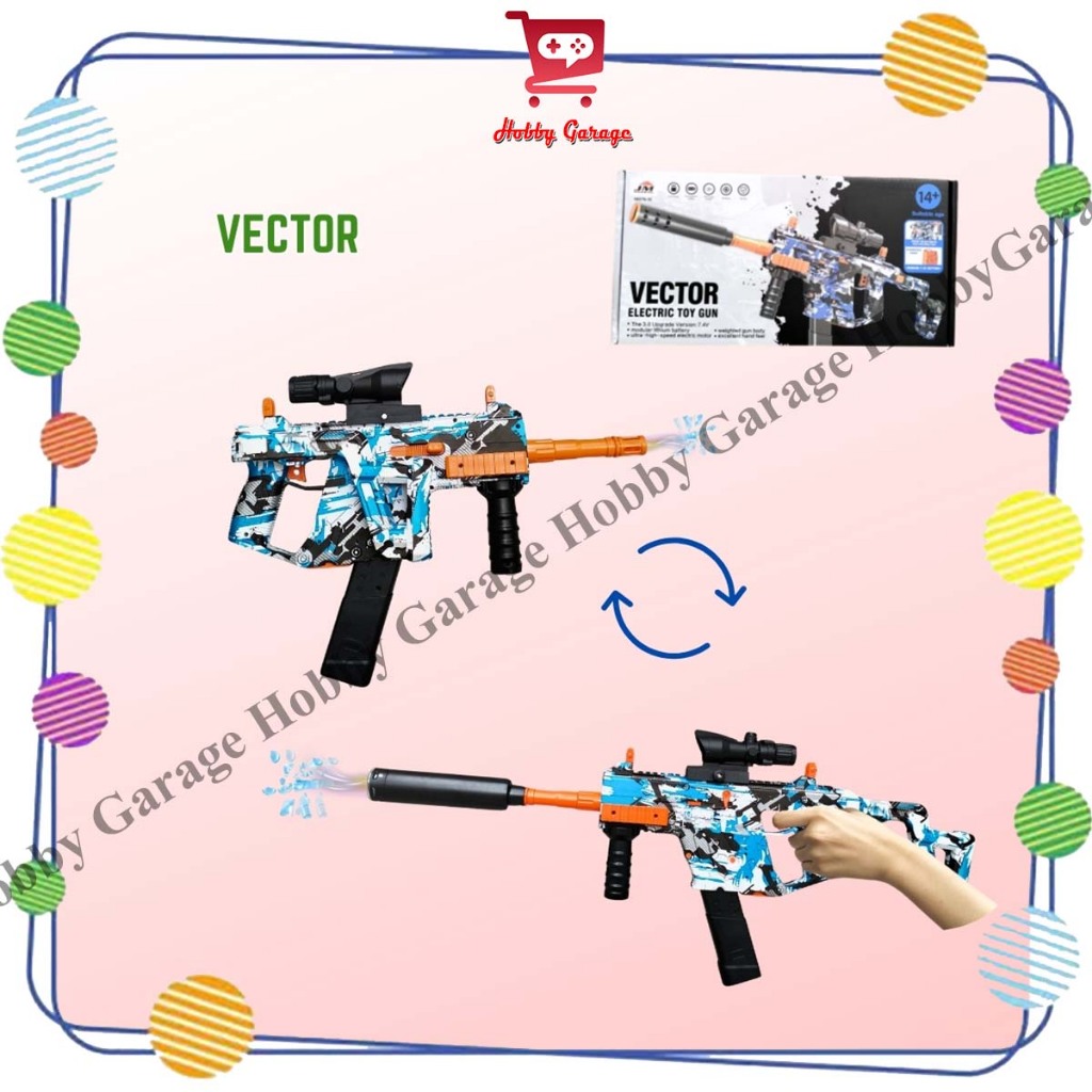Jual Mainan Tembakan Anak WGG Kriss Vector Bisa Dilipat Water Gel ...