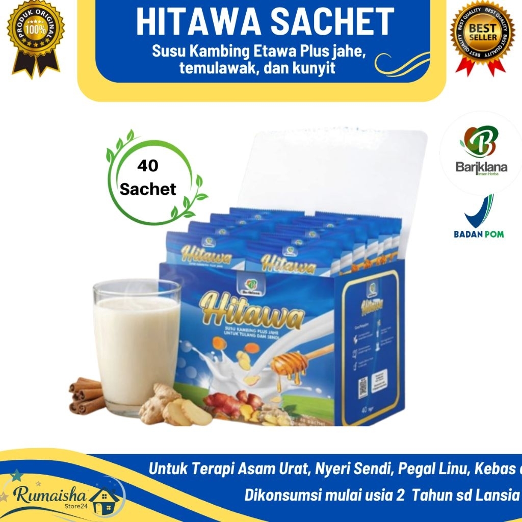Jual Hitawa 1 KG isi 40 Sachet – Paket Susu Etawa Plus Herbal – Cocok ...
