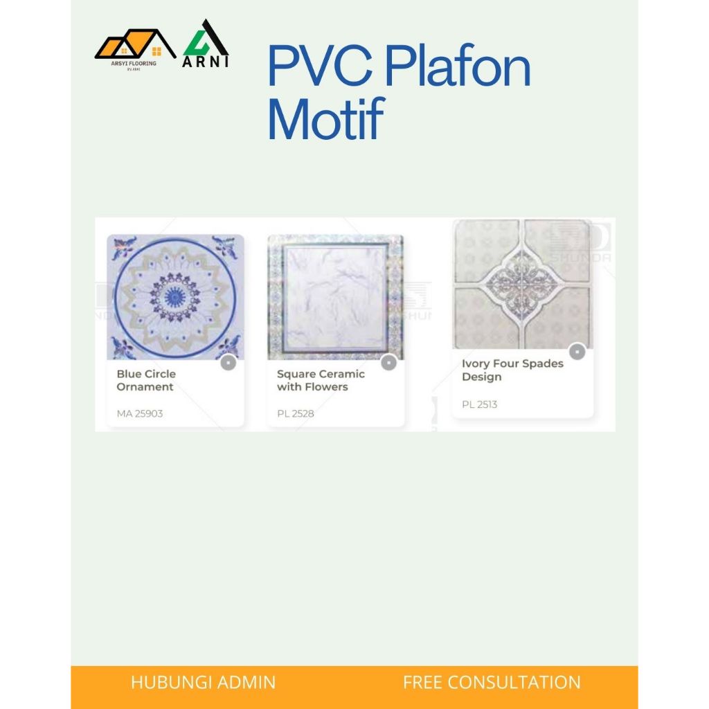Jual PVC Plafon Shunda|Atap Rumah Anti Jamur Motif Mewah | Shopee Indonesia