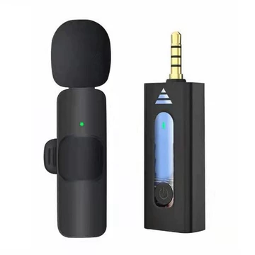 Mic Clip On Microphone Wireless Portabel Type C Lightning Android Iphone Konektor Wireless