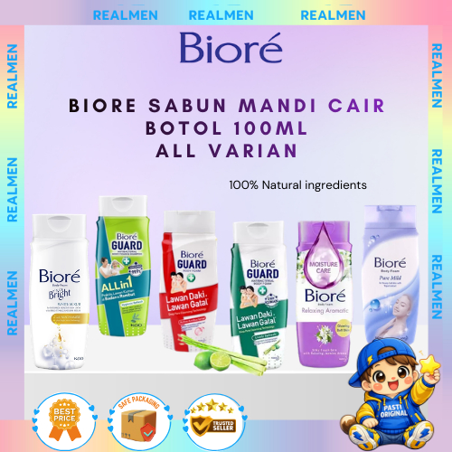 Jual Biore Sabun Mandi Cair Botol 100ml / Sabun mandi Biore / Sabun ...