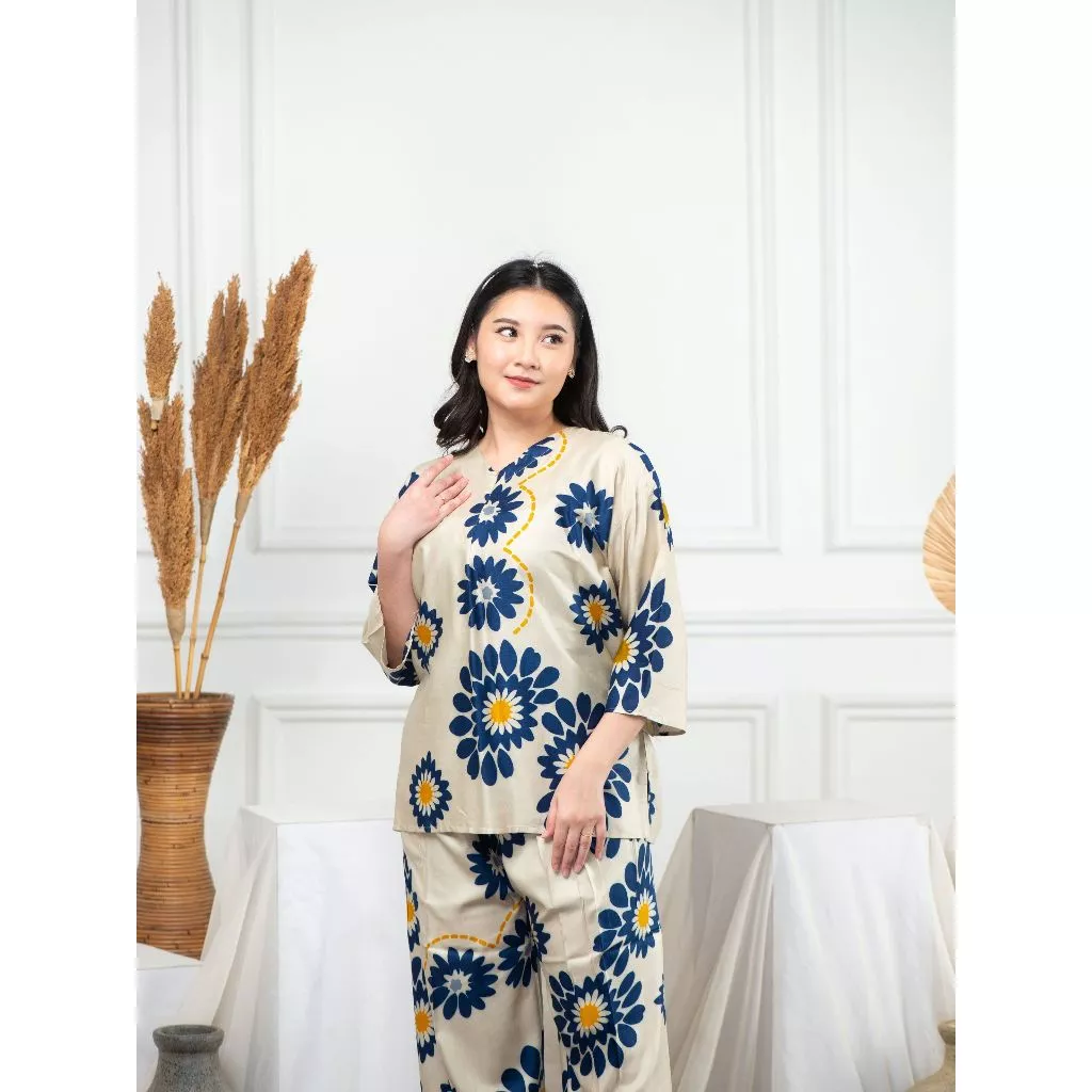 Gambar 6 Setelan Khalisa Rayon Busui Friendly – Adem Banget & Nyaman Seharian!