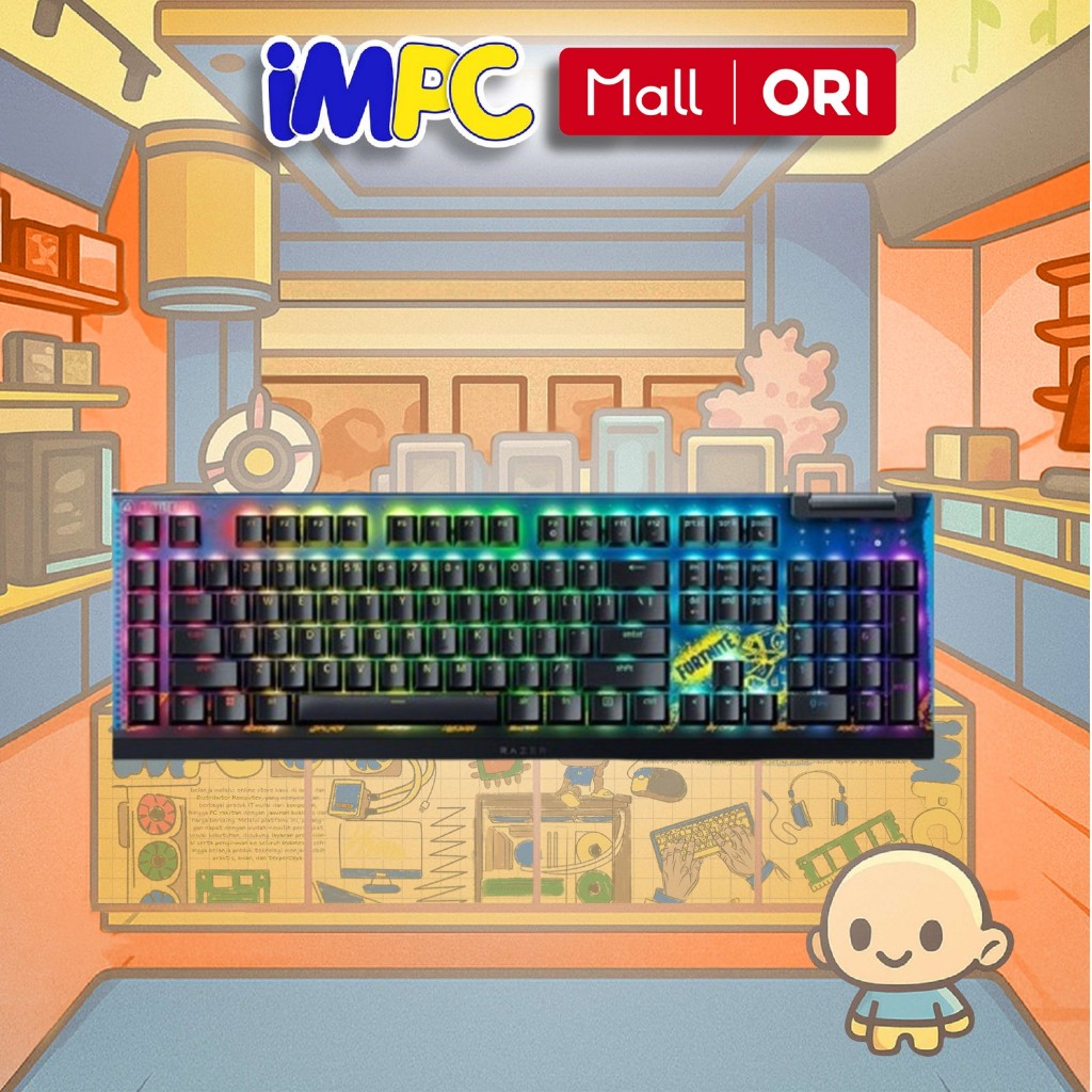 Jual Razer BlackWidow V4 X Fortnite Edition RGB Yellow Switch ...