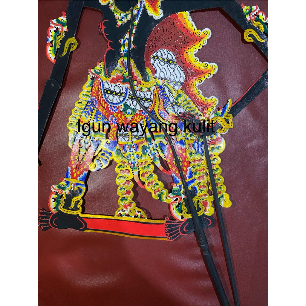Jual wayang kulit asli sabrang mata 2/wayang kulit sabrang mata dua ...