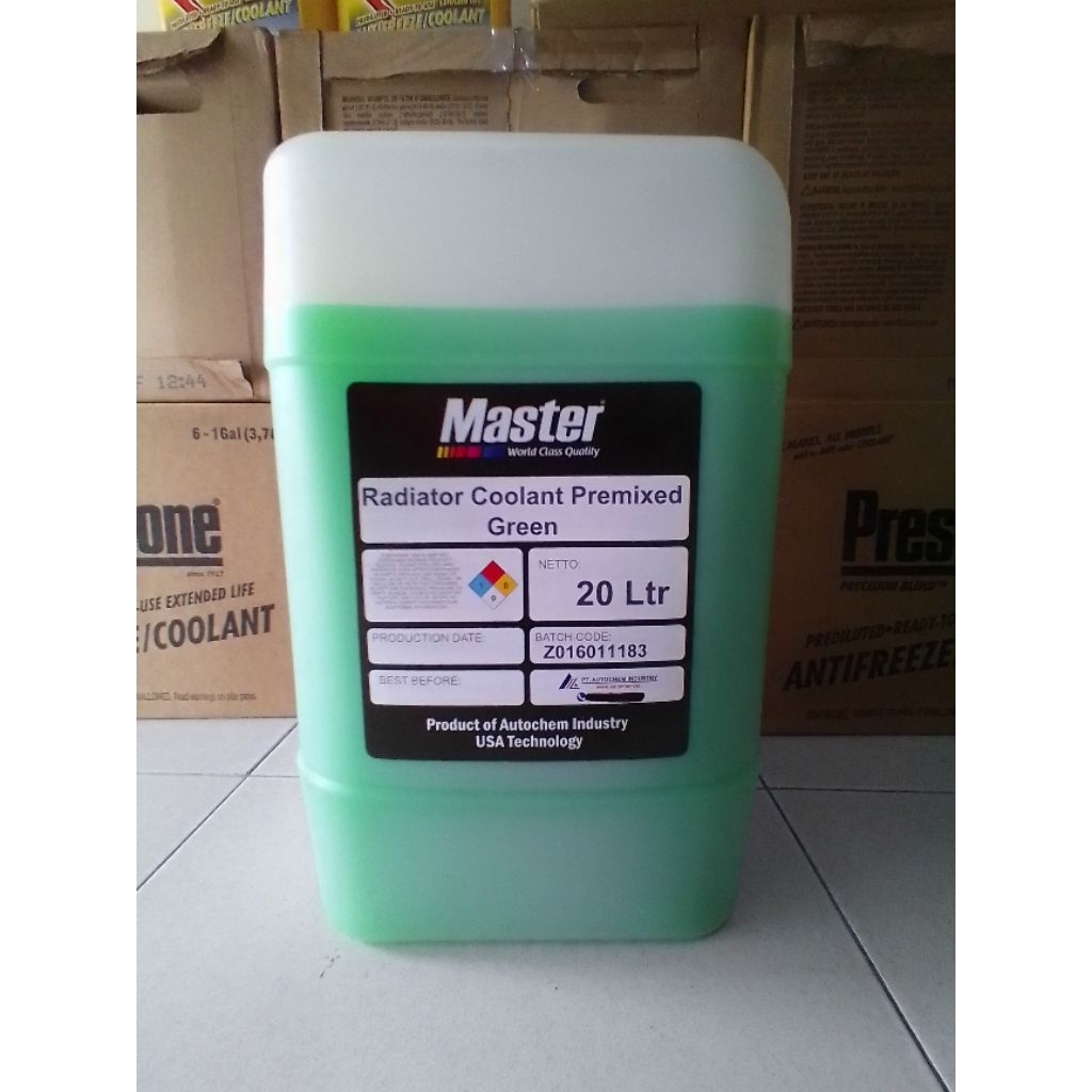 Jual MASTER RADIATOR COOLANT HIJAU AIR RADIATOR GALON 20L PAIL ALAT ...
