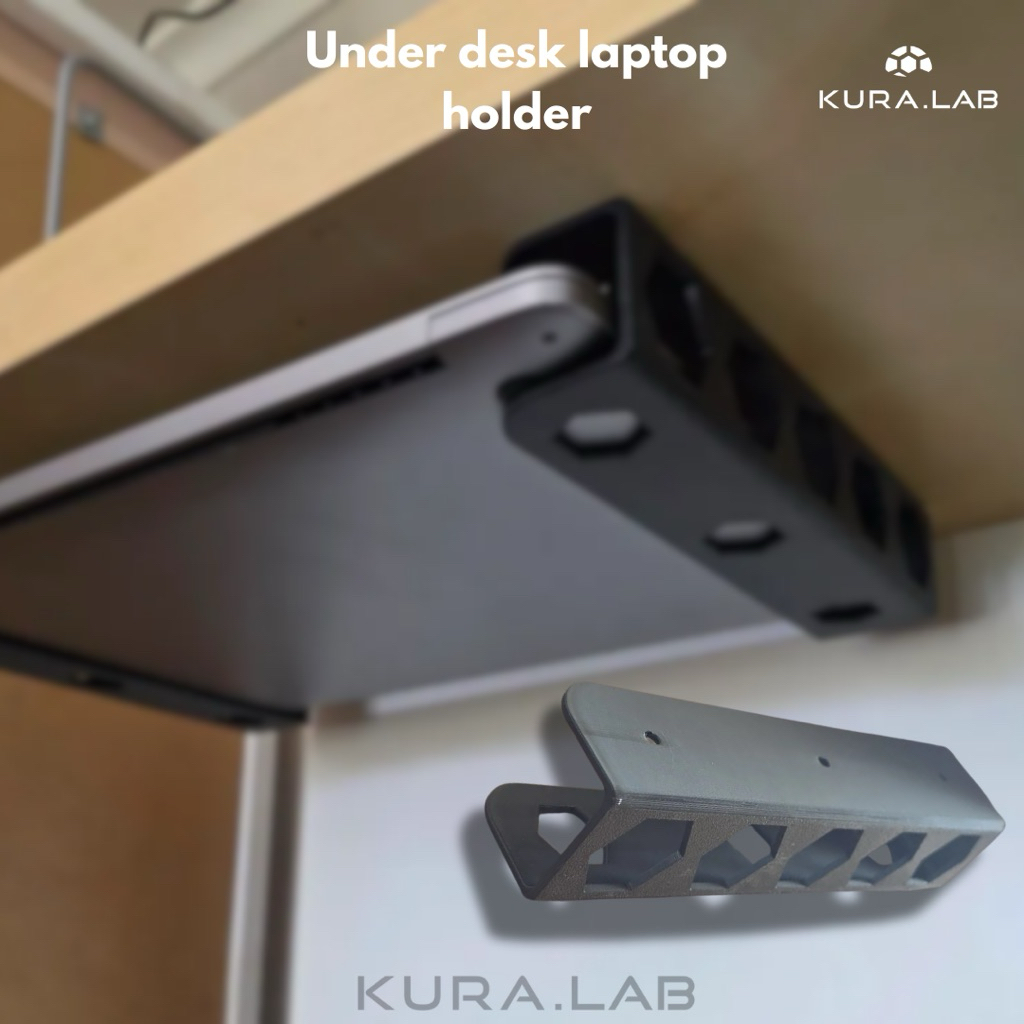 Jual Under Desk Laptop Holder KURA.LAB | Rak Laptop Bawah Meja | Laptop ...