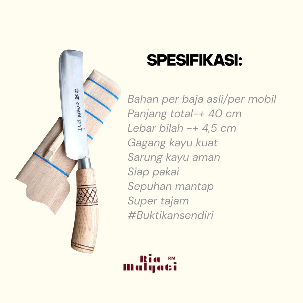 Jual pisau sadap aren pisau aren berkualitas no 1 baja per super tajam ...