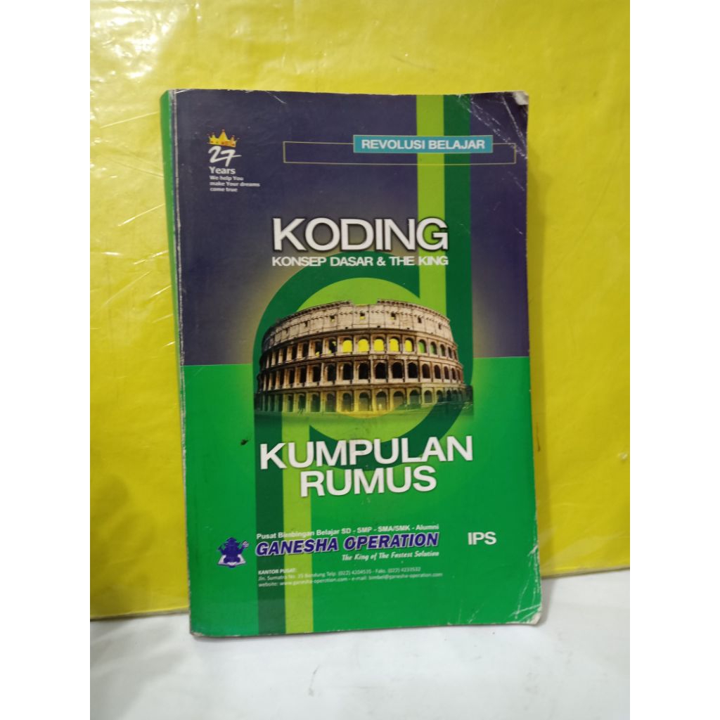 Jual BUKU KODING KONSEP DASAR DAN THE KING KUMPULAN RUMUS IPS | Shopee ...