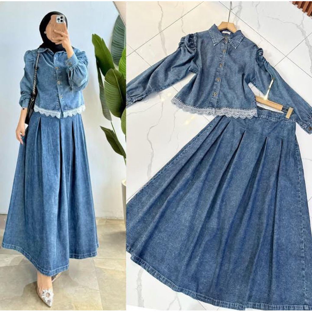 Jual Setelan Rok Levis Terlengkap & Harga Terbaru Juni 2026 | Shopee ...