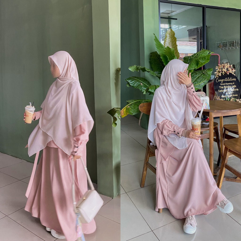 Abaya Zayna | Basic Abaya Malaysia | Abaya layer | Abaya polos | Gamis Dress melayu