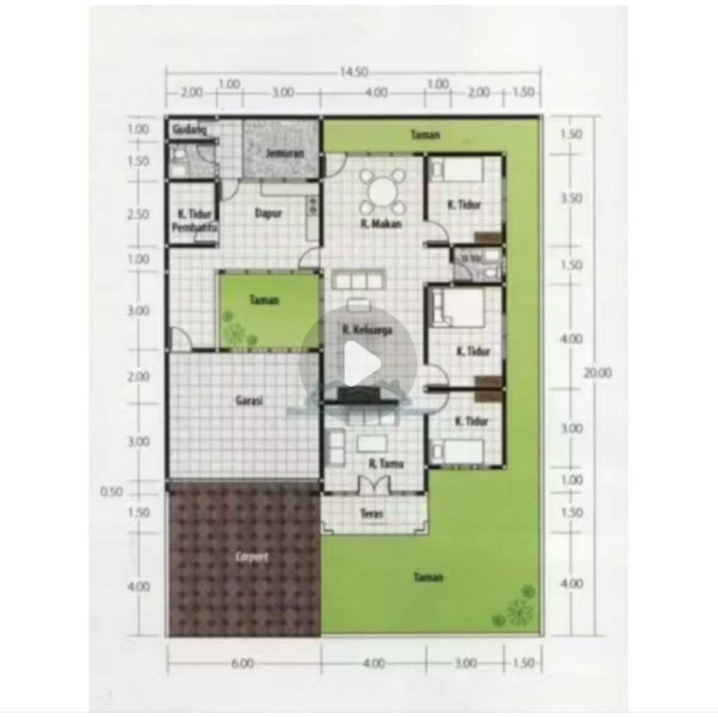 Jual Biaya Perhitungan RAB dan Sketsa Denah Only Rumah Baru uk 36 60 80 ...
