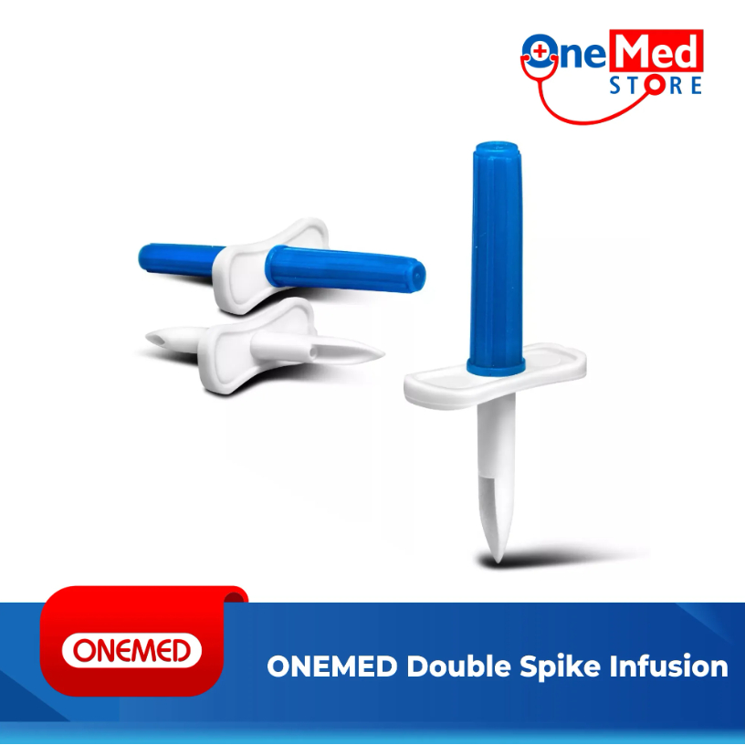 Jual ONEMED Double Spike Infusion Steril EO Gas Sekali Pakai 7cm ...