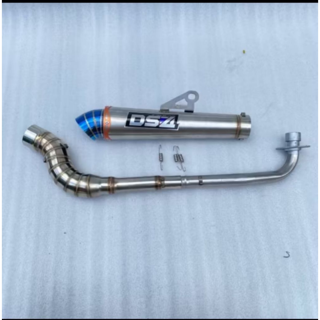Jual Exhaust Ds4 super open pipe GP warior set ellbow and canister 51mm ...