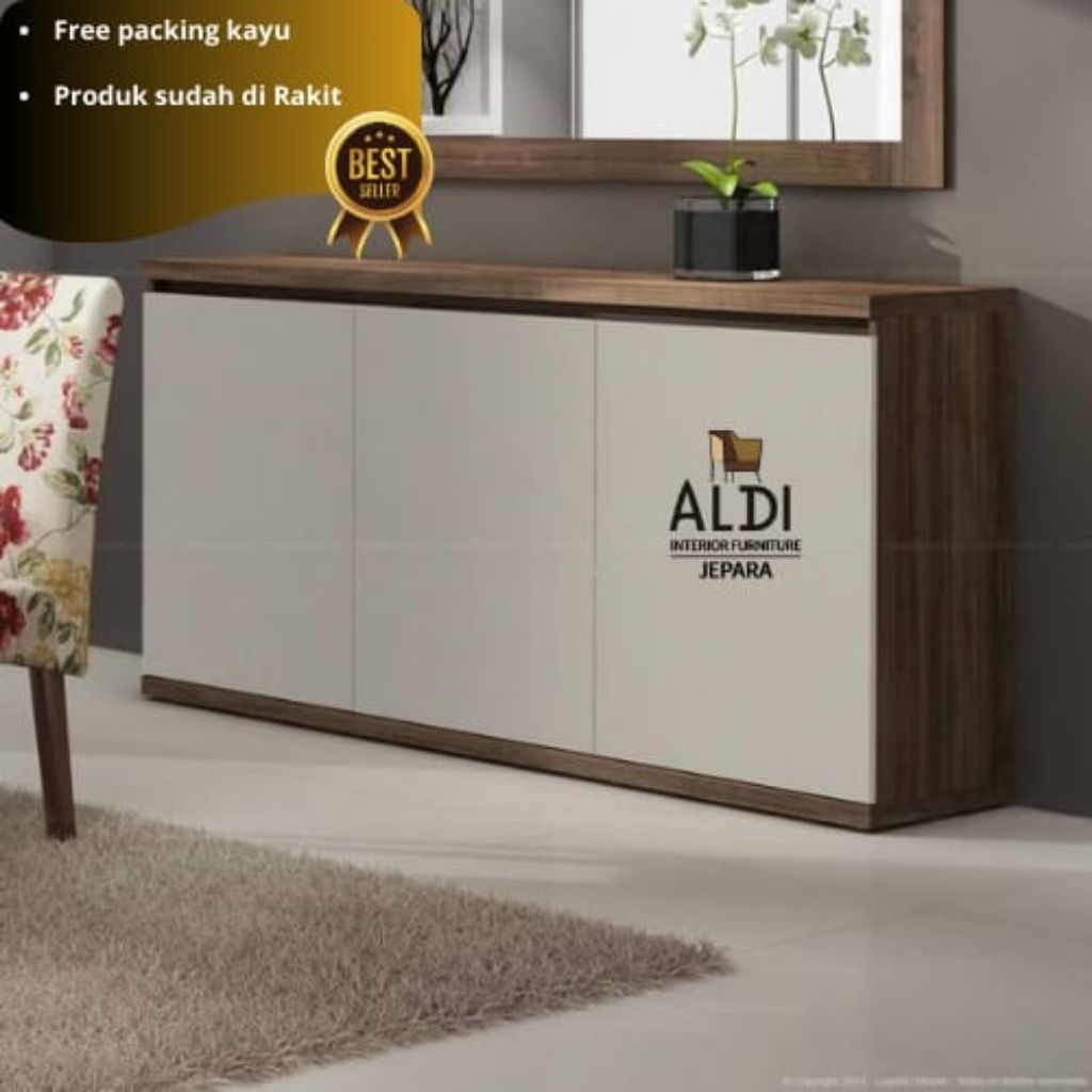 Lemari Cradensa Ful Pintu Lemari Kabinet Lemari Bufet Ruang Tamu  Minimalis
