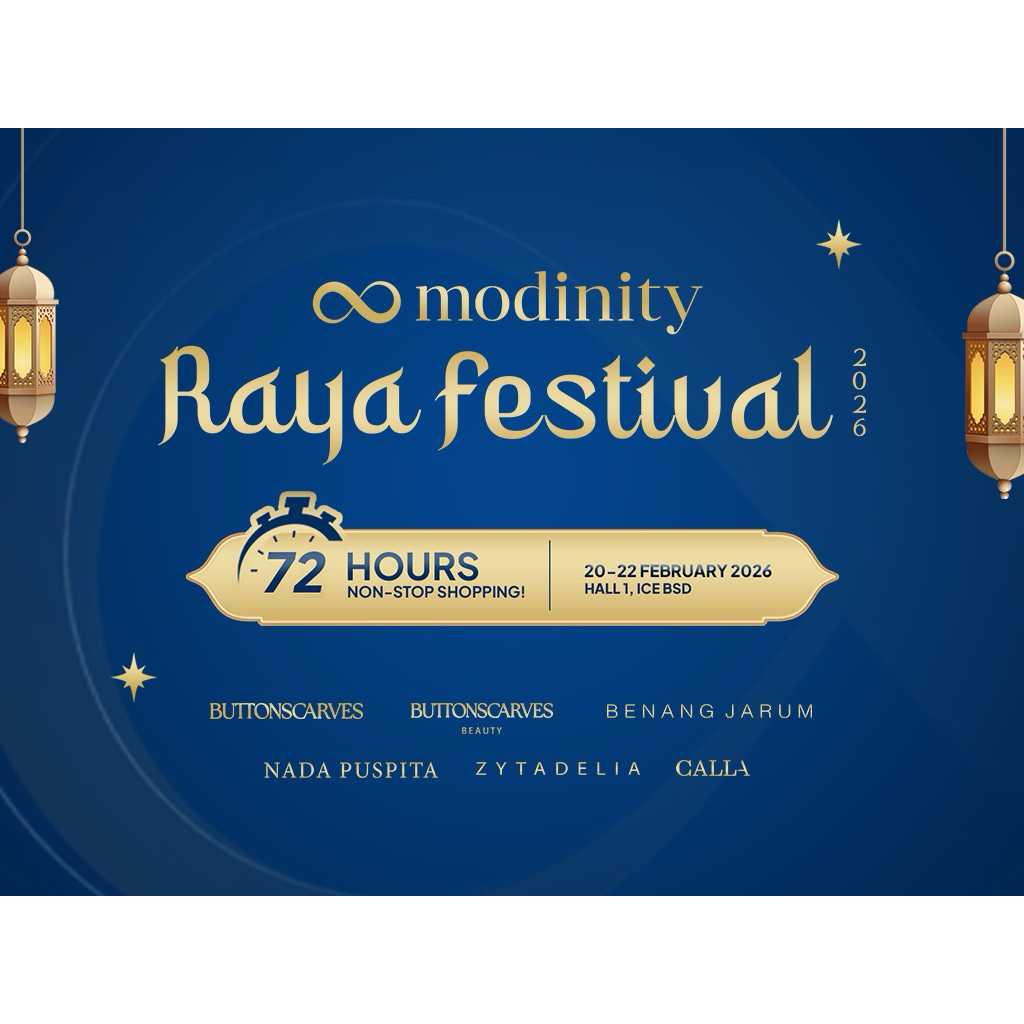 Jual SALE BUTTONSCARVES MODINITY RAYA FESTIVAL 2026 | Shopee Indonesia