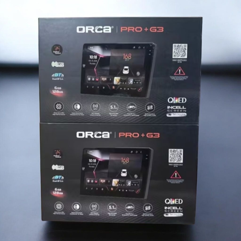 Head Unit Android Orca Pro+ G3 Ram 6/128 DSP NFC Support 360
