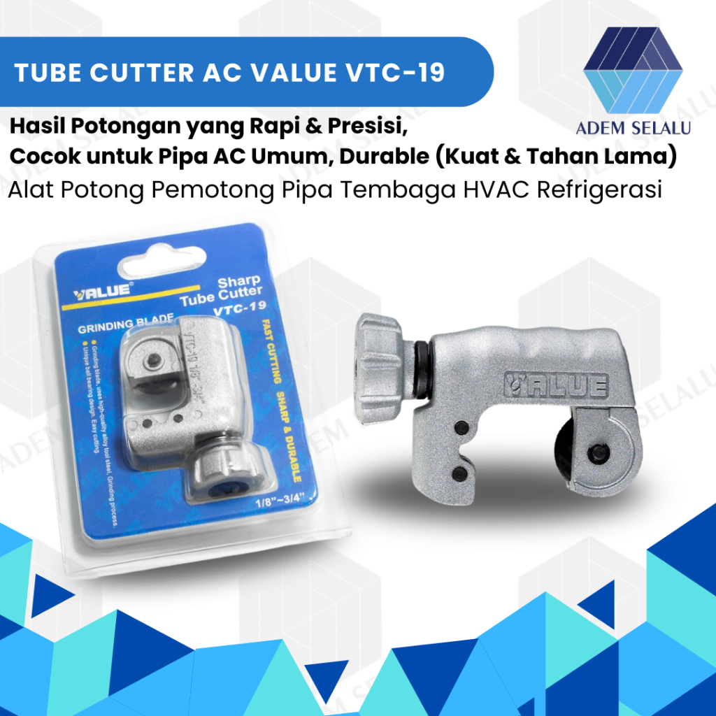 Jual Tube Cutter AC Value VTC-19 | Alat Potong Pemotong Pipa Tembaga ...