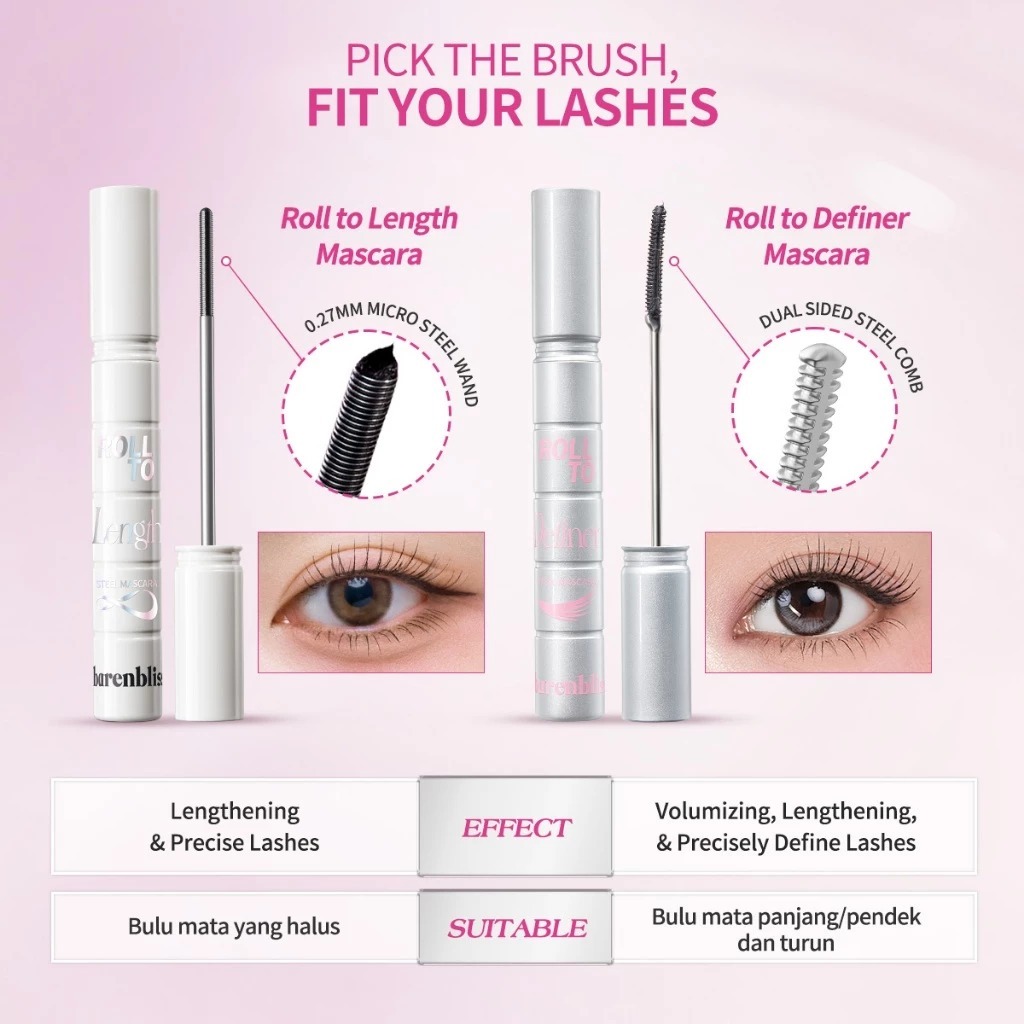 Jual BNB Barenbliss Roll to Length / Roll to Definer Steel Mascara 6g ...