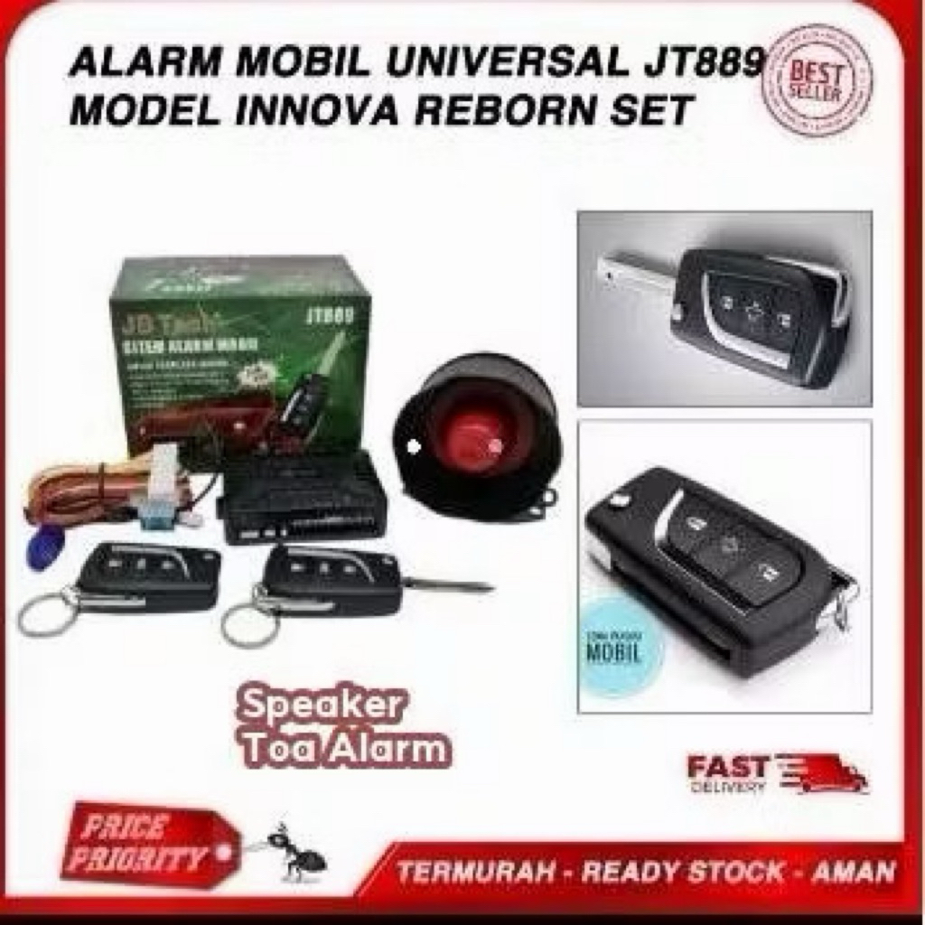 Jual ALARM MOBIL UNIVERSAL JBTECH-MODEL INNOVA KUNCI LIPAT | Shopee ...