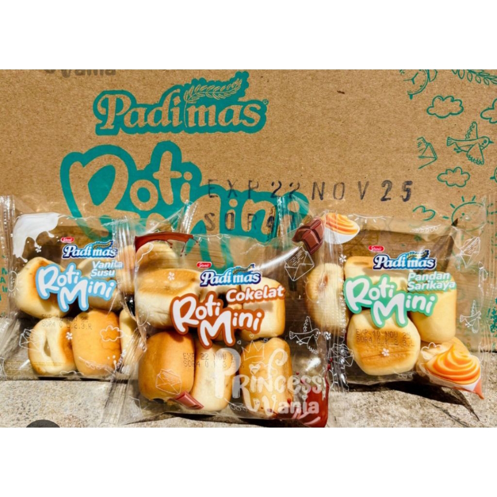 Jual Padimas Roti Mini Paket 5 pcs Mix Varian | Shopee Indonesia