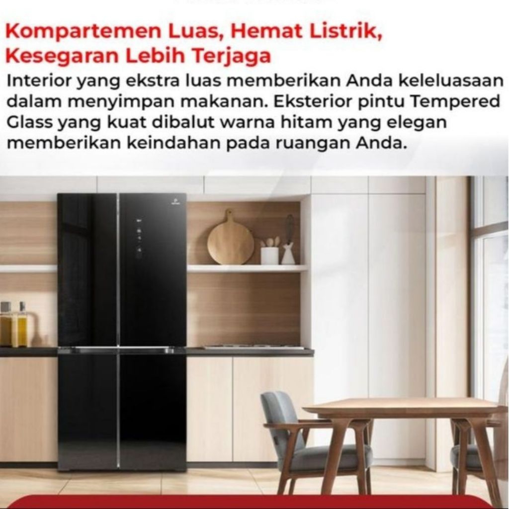 Jual Polytron PRS-510X Kulkas inventer 4 pintu | Shopee Indonesia