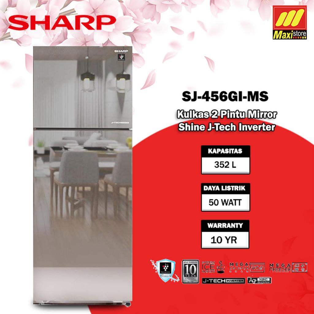 Jual KULKAS SHARP INVERTER PLASMACLUSTER SJ-456GI-MS SJ-456GI-MS / SJ ...