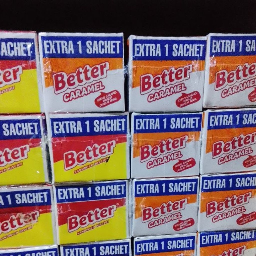 Jual Better coklat dam caramel 1 box isi 11 bungkus | Shopee Indonesia