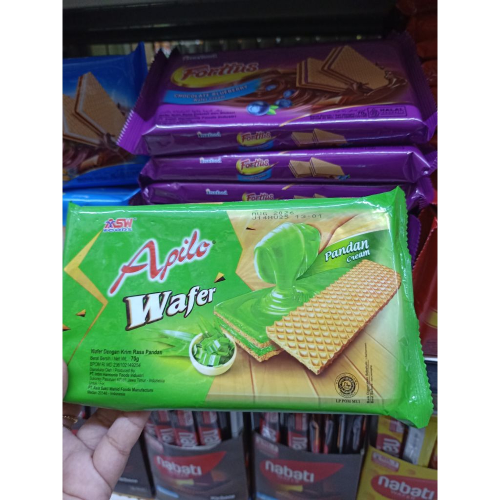 Jual apilo wafer pandan 70g | Shopee Indonesia