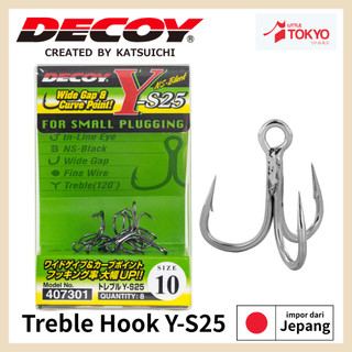 Mata Kail Decoy Y-S25 Treble Hook Light Game Treble Hooks Original Made in Japan