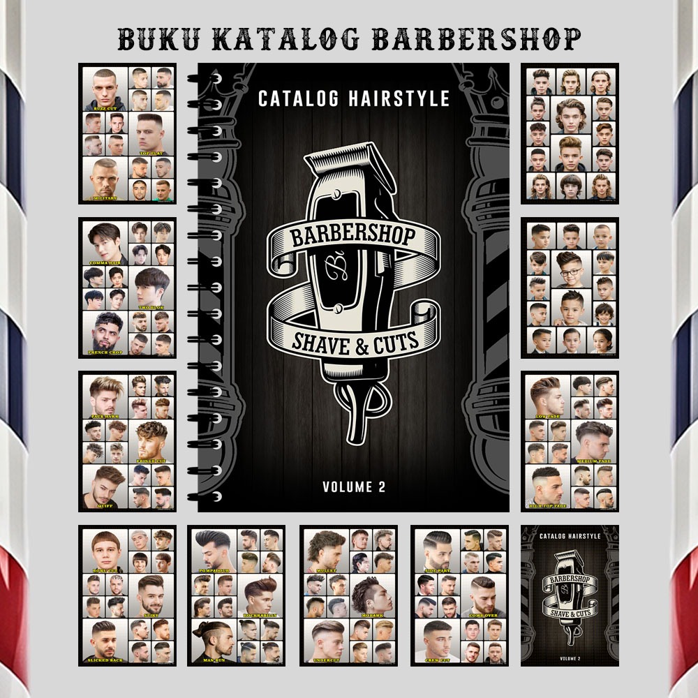 Jual Buku Katalog Model Rambut Pria Pangkas Rambut dan Barbershop ...