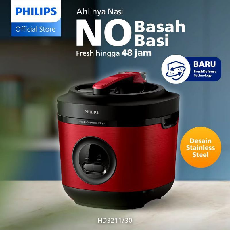 Jual Philips Rice Cooker Magicom HD3211 1.8 Liter dengan Inner Pot Anti ...