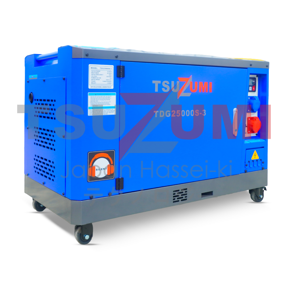 Jual Genset 25 KVA Silent Diesel Generator Tsuzumi TDG 25000-S3 ...
