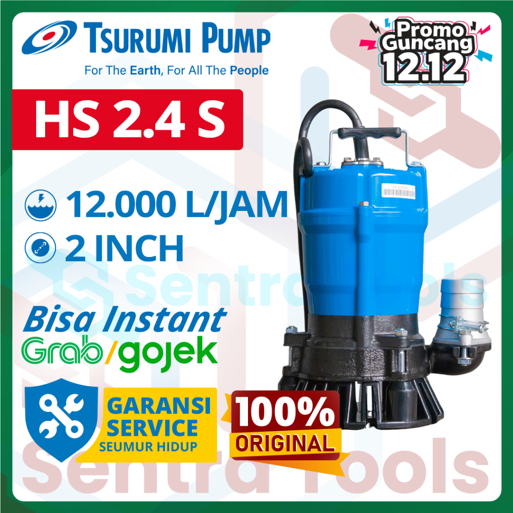 Jual Tsurumi HS 2.4 S / HS2.4S Pompa Celup Air Kotor / Bersih ...