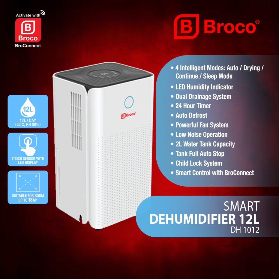 Jual Broco Smart Dehumidifier 12L - DH 1012 | Shopee Indonesia