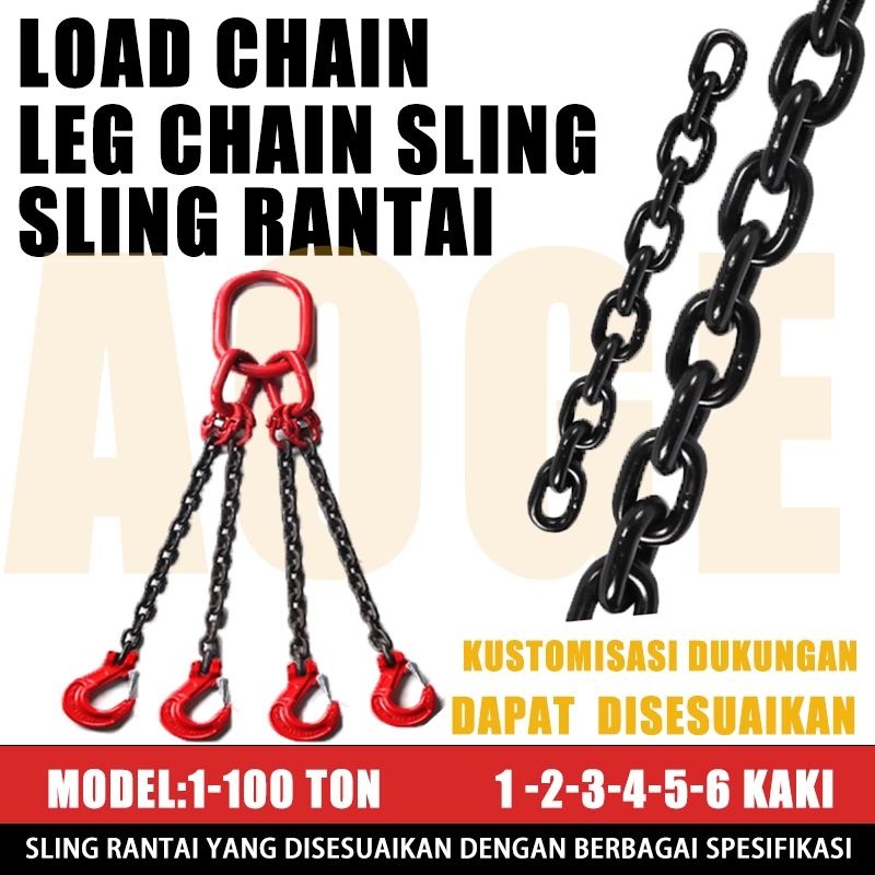 Jual Load Chain / Rantai Baja G80 - 6mm 8mm 10mm 12mm 13mm 14mm 16mm ...