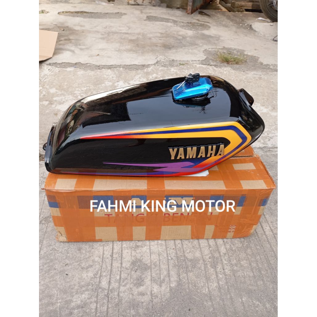 Jual TANK TANGKI TENGKI RX SPECIAL STRIPING ORANGE 1997 KOMPLIT GRES ...