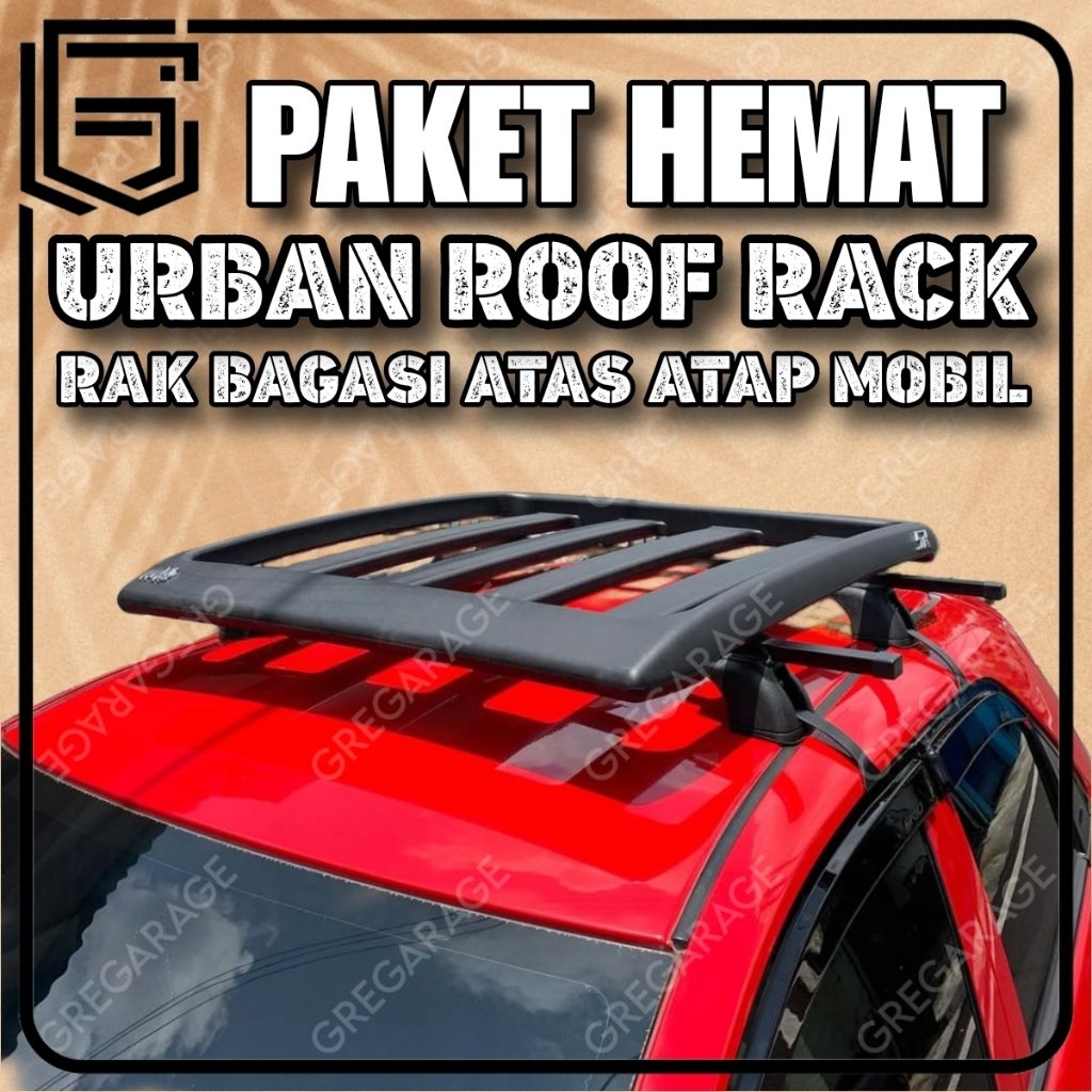 Jual Paket Hemat Urban Roof Rack Dan Cross Bar Sunrise Universal Untuk ...