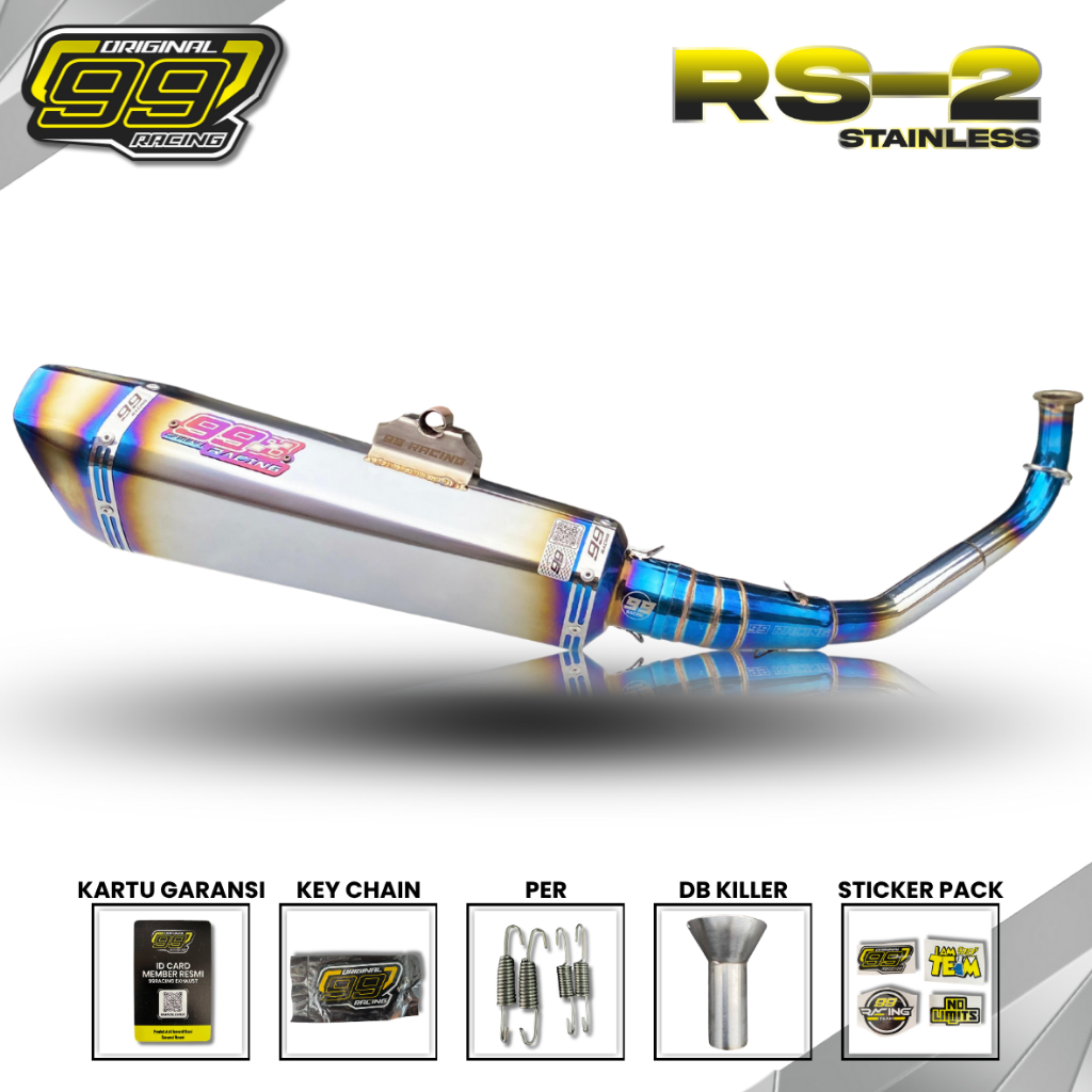 Jual knalpot Pcx, Adv, Aerox, Nmax, Lexi, type RS-2 inlet 50mm free db ...