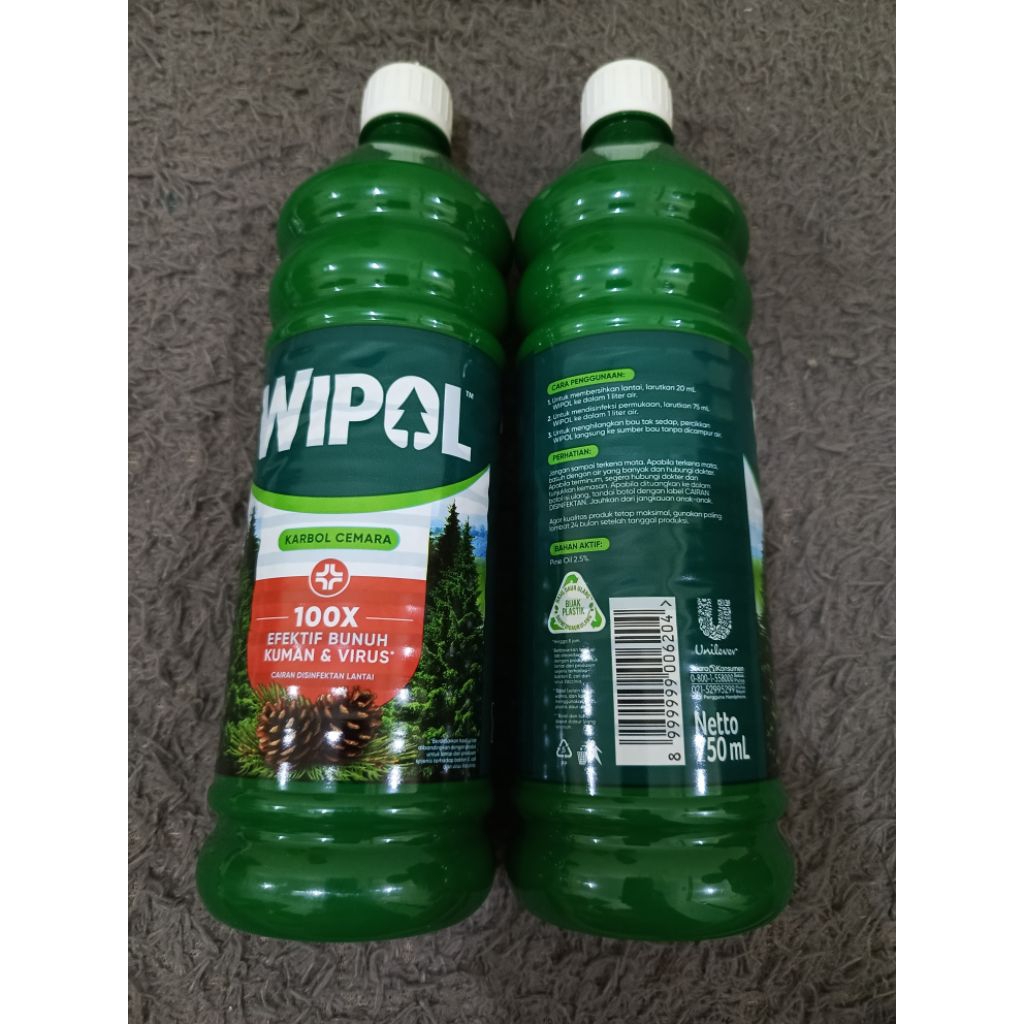 Jual WIPOL KARBOL CEMARA BOTOL 750 ML | Shopee Indonesia