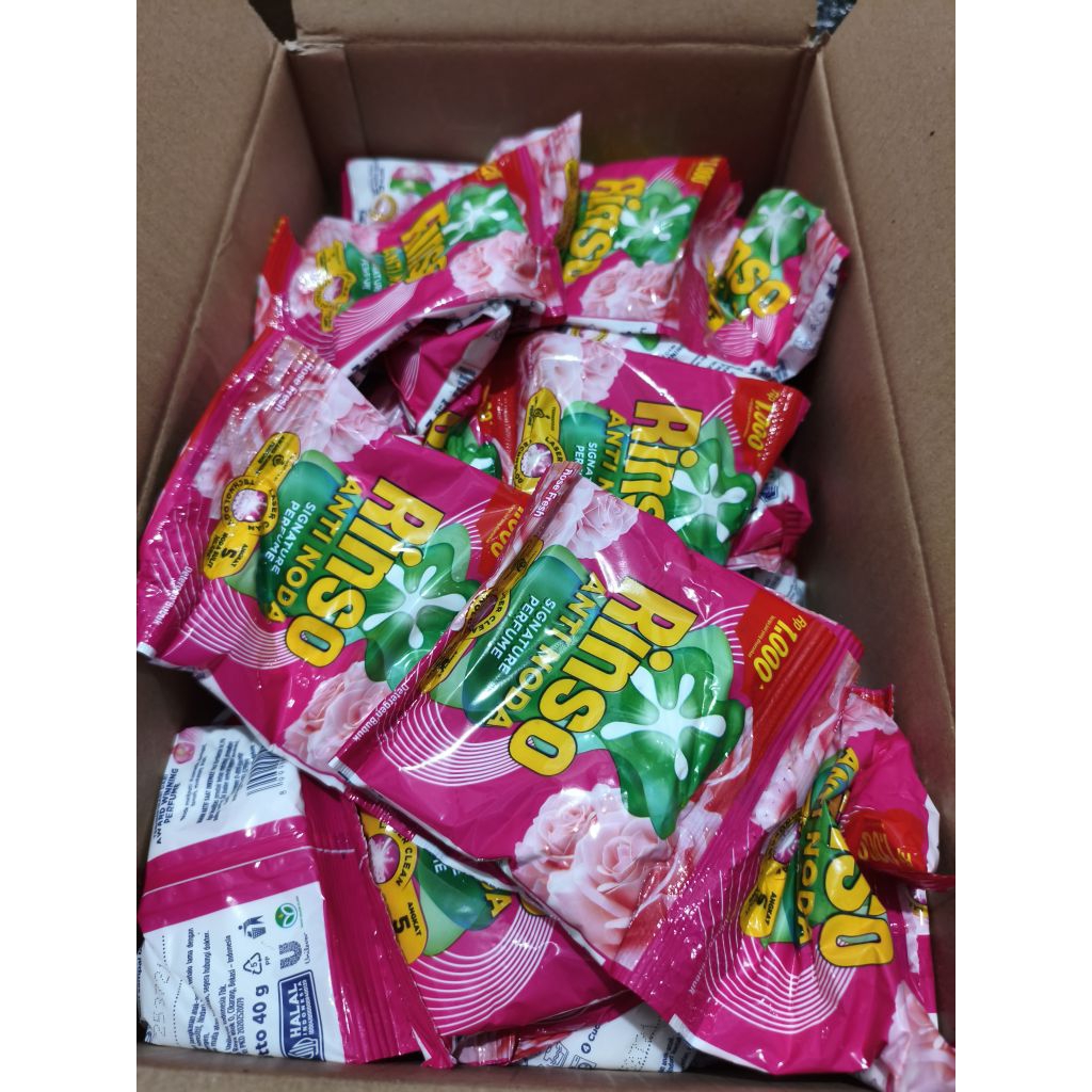 Jual PROMO 36 pcs RINSO BUBUK RENTENG 1000 an | Shopee Indonesia
