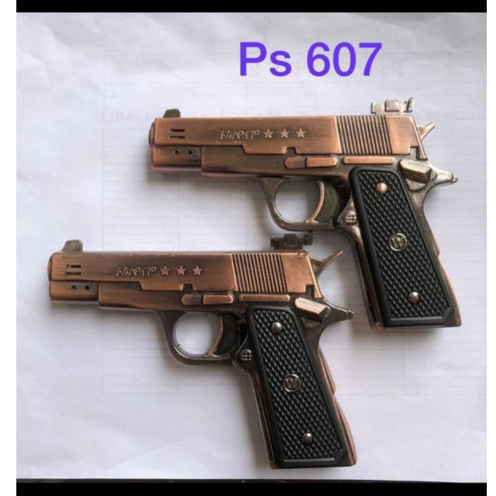 Jual Korek Api Gas Model Pistol Rose Gold Baretta Revolver Gas Unik PS ...