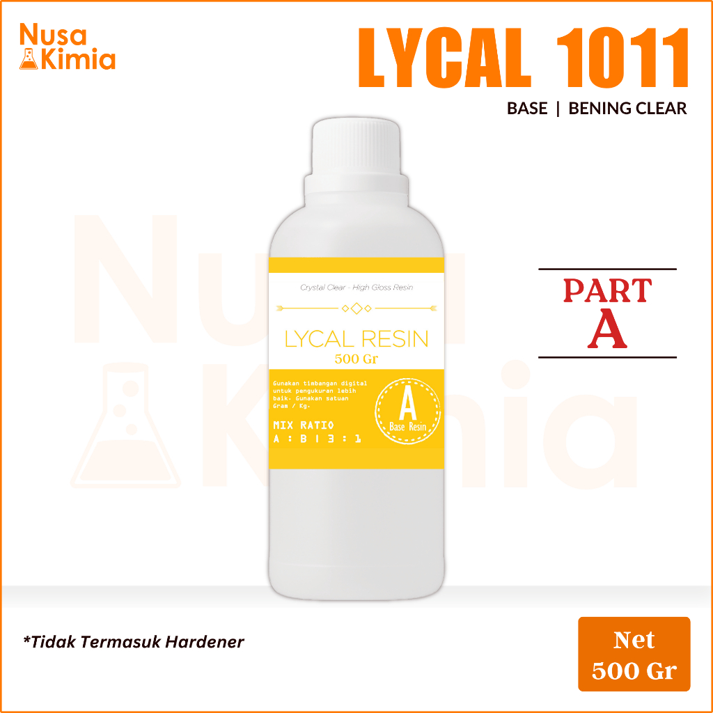Jual Lycal Resin 1011 PART A 500 Gram - Base Lycal tanpa Pengeras ...