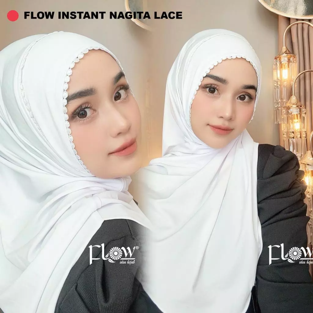 Hijab Instan Nagita Lace - Tampilan Depan