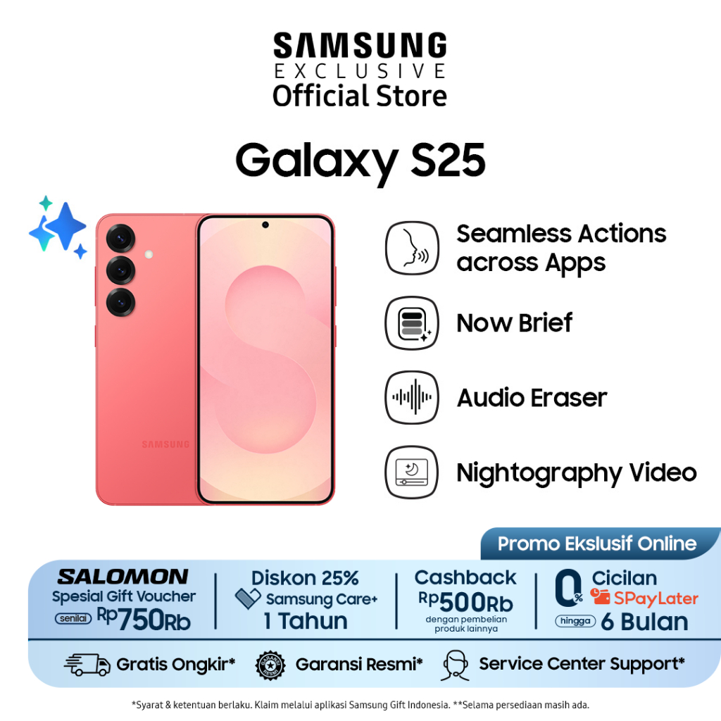 Jual Samsung Galaxy S25 12/512GB Online Exclusive Color - Coralred ...