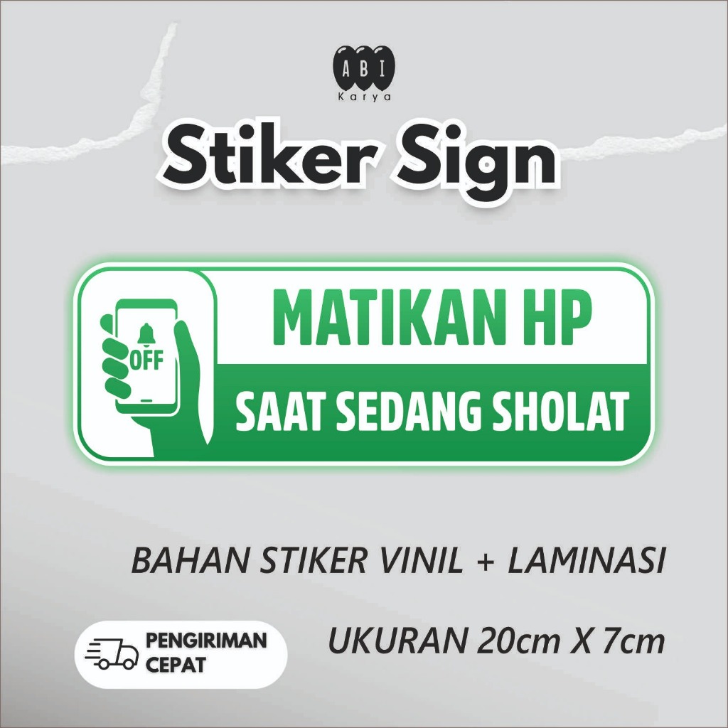 Jual Stiker Vinil Sign Rambu Matikan HP | Shopee Indonesia
