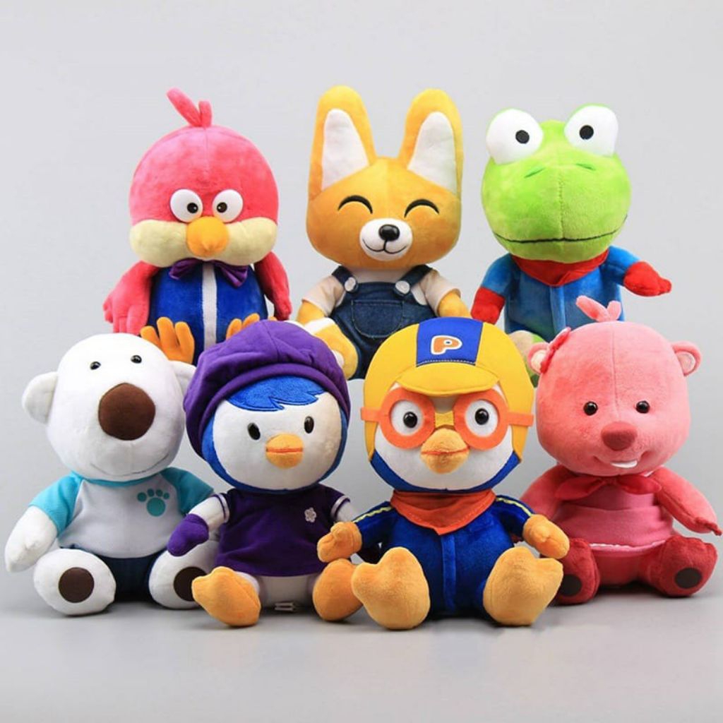 Jual Mainan Boneka Pororo Petty Eddy Crong Loopy Poby Plush Yoy Doll 25 ...
