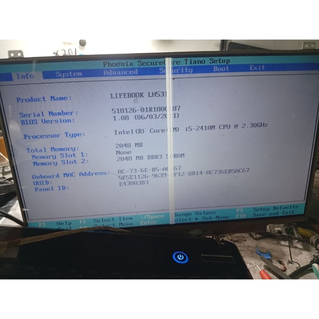 Jual Motherboard Mainboard Mobo Laptop Fujitsu LifeBook LH531 | Shopee ...