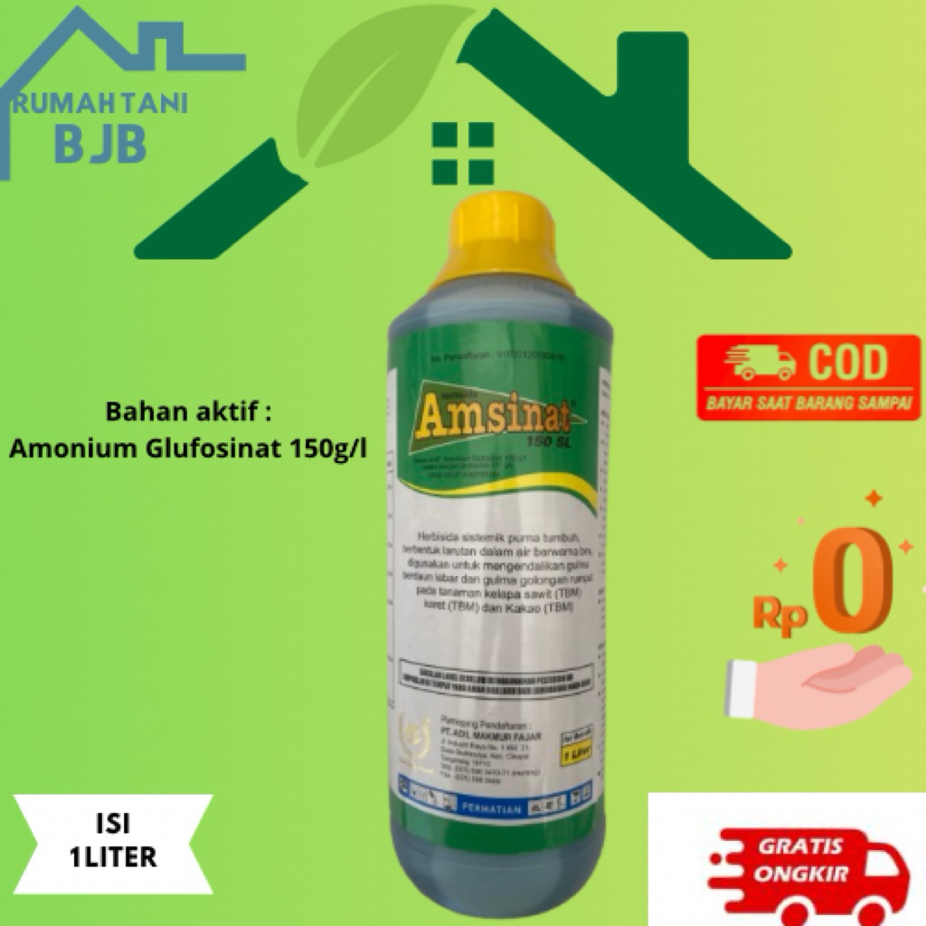 Jual HERBISIDA AMSINAT BASMI RUMPUT LULANGAN RACUN RUMPUT ISI 1 LITER ...